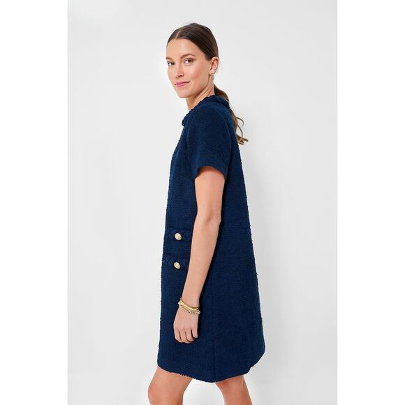 TUCKERNUCK Navy Tweed Jackie Dress Size XXL NWT Retail $268 Tuckernuck - Picture 6 of 6